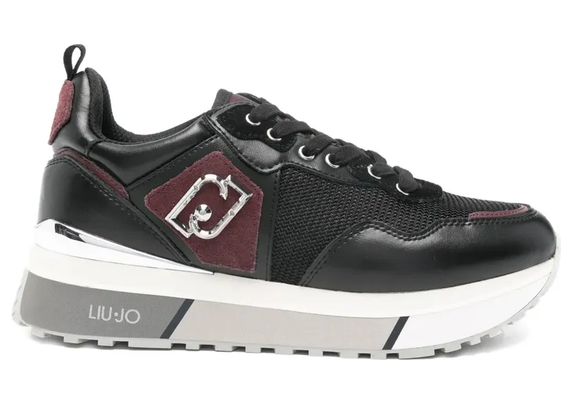 LIU JO Sneakers mit Logo-Schild – Schwarz (BF5009PX685S3813)
