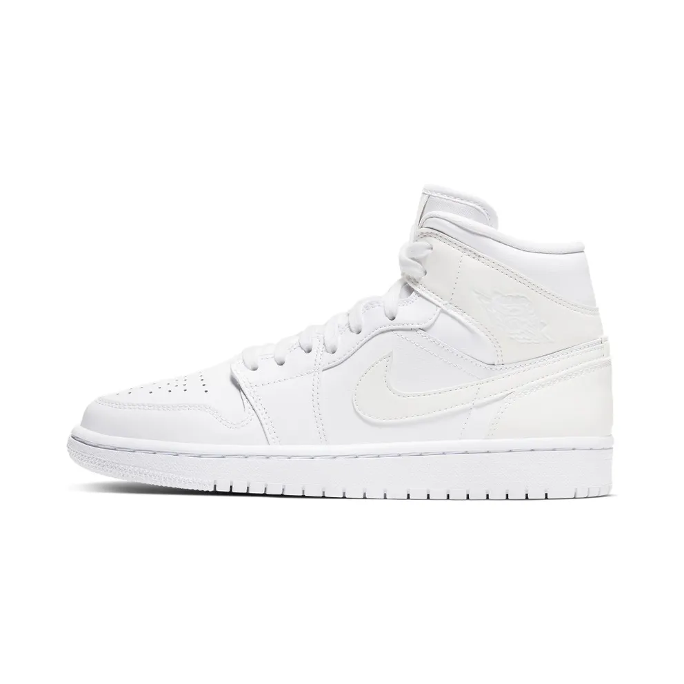Air Jordan WMNS 1 Mid Triple White (BQ6472-112)