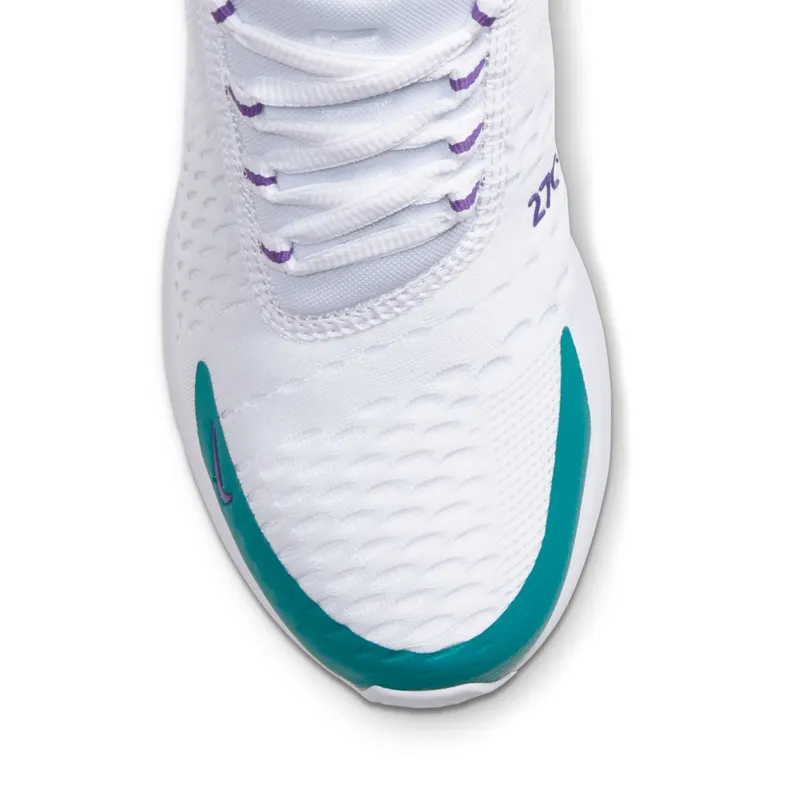Nike Air Max 270 Bright Spruce Purple (W) White/Voltage Purple/Bright Spruce (CW7061-100)