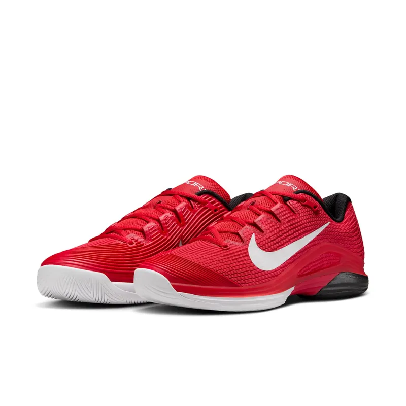 Nike Court Air Zoom Vapor 12 HC University Red Black Gym Red White (FV5552-600)