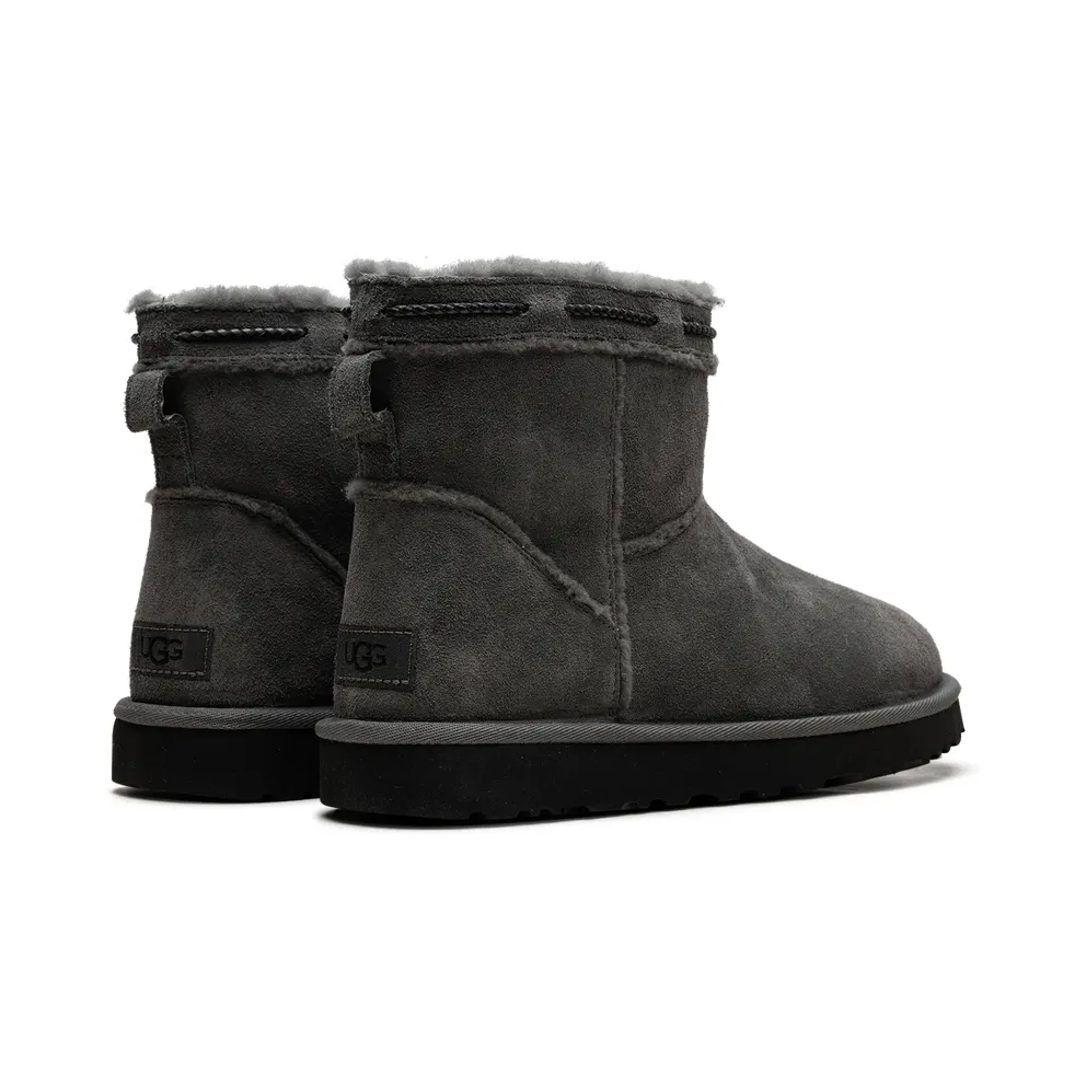 Ugg Classic Mini Shearling Braid “Charcoal” (1166751-CHRC)