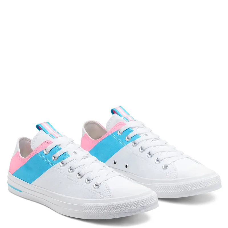 Converse Chuck Taylor All-Star Ox Pride (2020) White/90s Pink-Gnarly Blue (167760C)