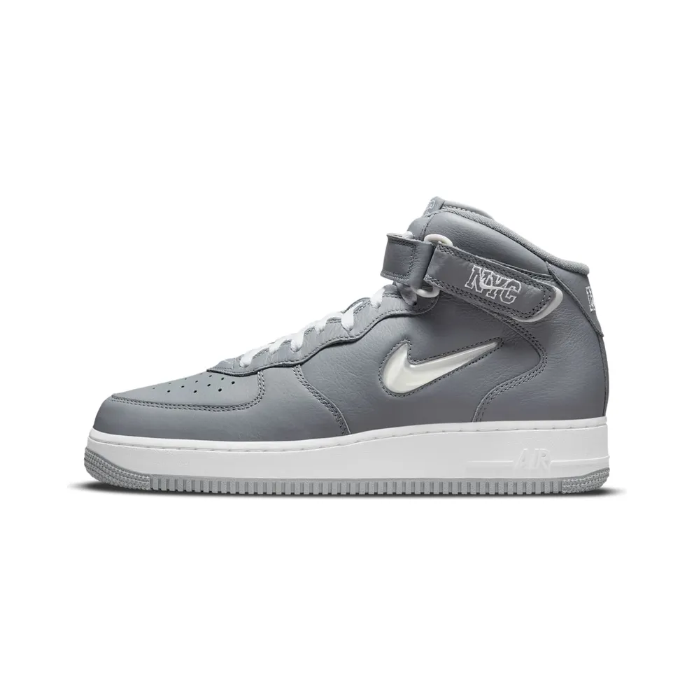 Nike Air Force 1 Mid QS Jewel NYC Cool Grey – “Cool Grey / White-metallic Silver” (DH5622-001)