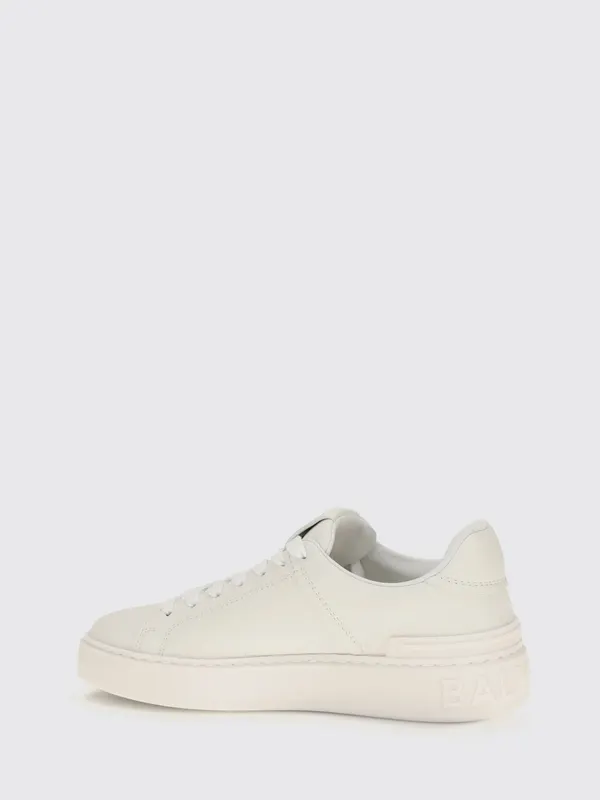 Balmain B-Court Smooth Leather with Printed Logo White (HN1VI690LVTR0FA)