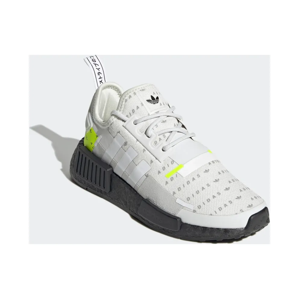 adidas NMD_R1 Refined Cloud White / Crystal White / Solar Yellow (H03956)