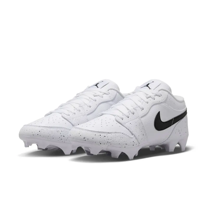 Jordan 1 Low TD Cleat “White Black Splatter” (FJ6245-102)