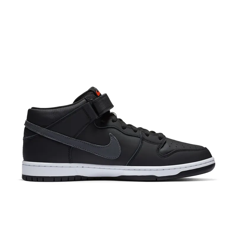 Nike SB Dunk Mid ISO Orange Label Black Dark Grey (2020) (CV4283-001)