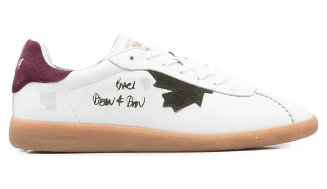 Dsquared2 Dsquared2 Rebel Maple-leaf Leather “White” (SNM0468 18908285 M4018)