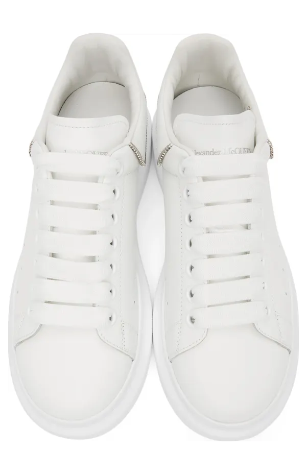 Alexander McQueen White Oversized Larry Zip Sneakers (688521WIB9P9071) (5)