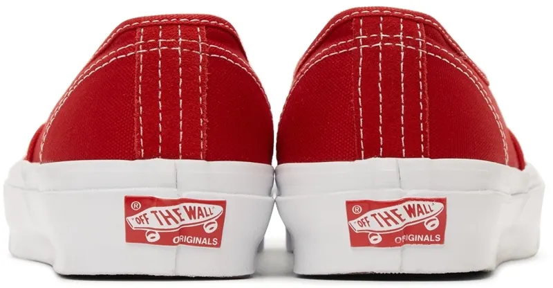 Vans Red OG Authentic LX Sneakers (VN0A4BV905D)