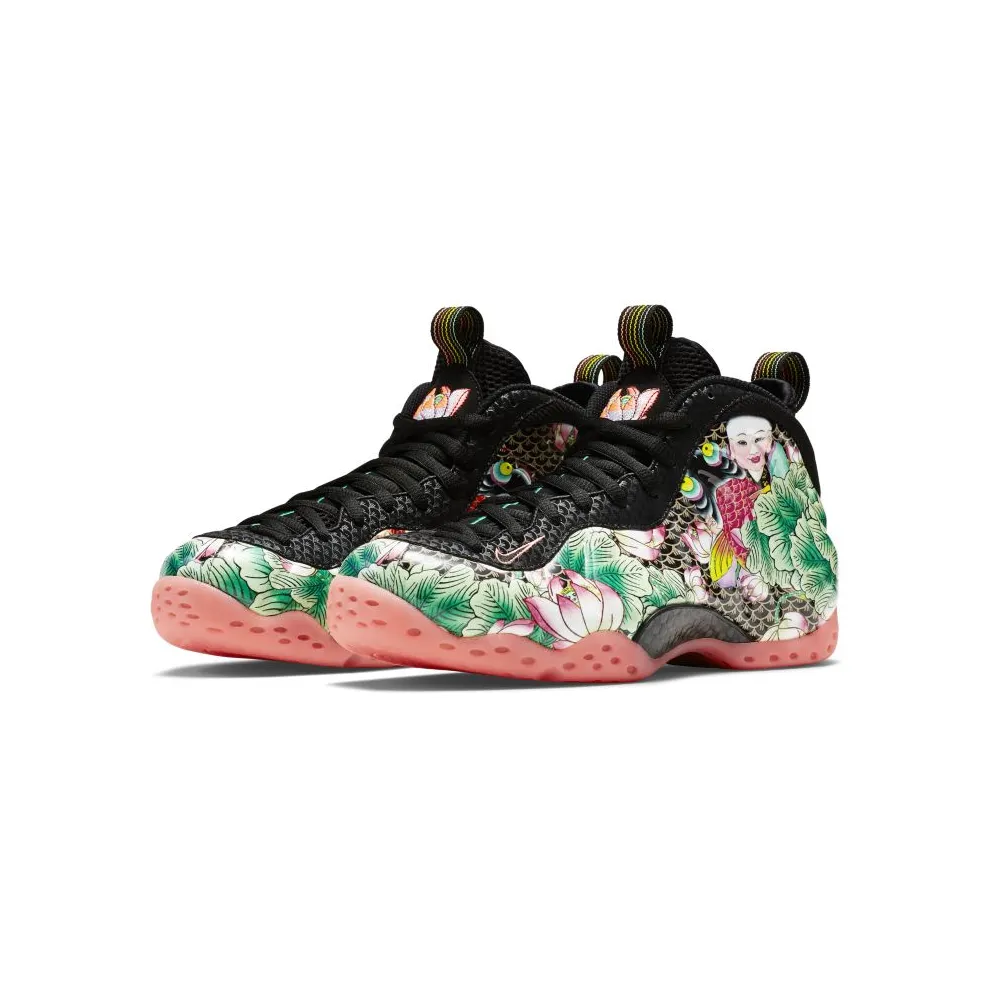 Nike Air Foamposite One Tianjin Black/Black-Lava Glow-Lakeside (744307-001)
