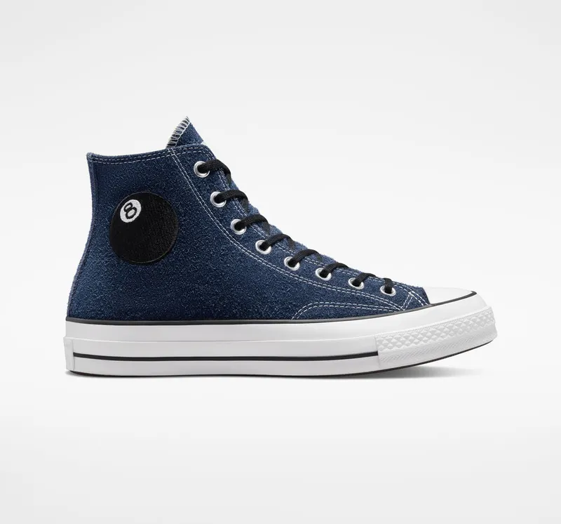 Converse Converse x Stüssy Chuck 70 8-Ball Sargasso Sea/White/Black (A03711C)