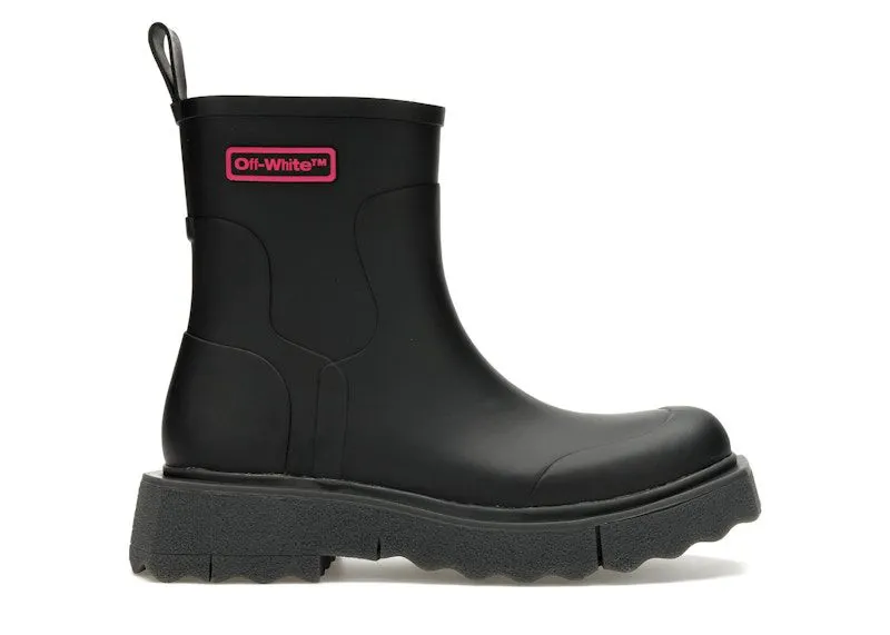 OFF-WHITE Rubber Rain Boot Black (OMID016F22MAT0011035)