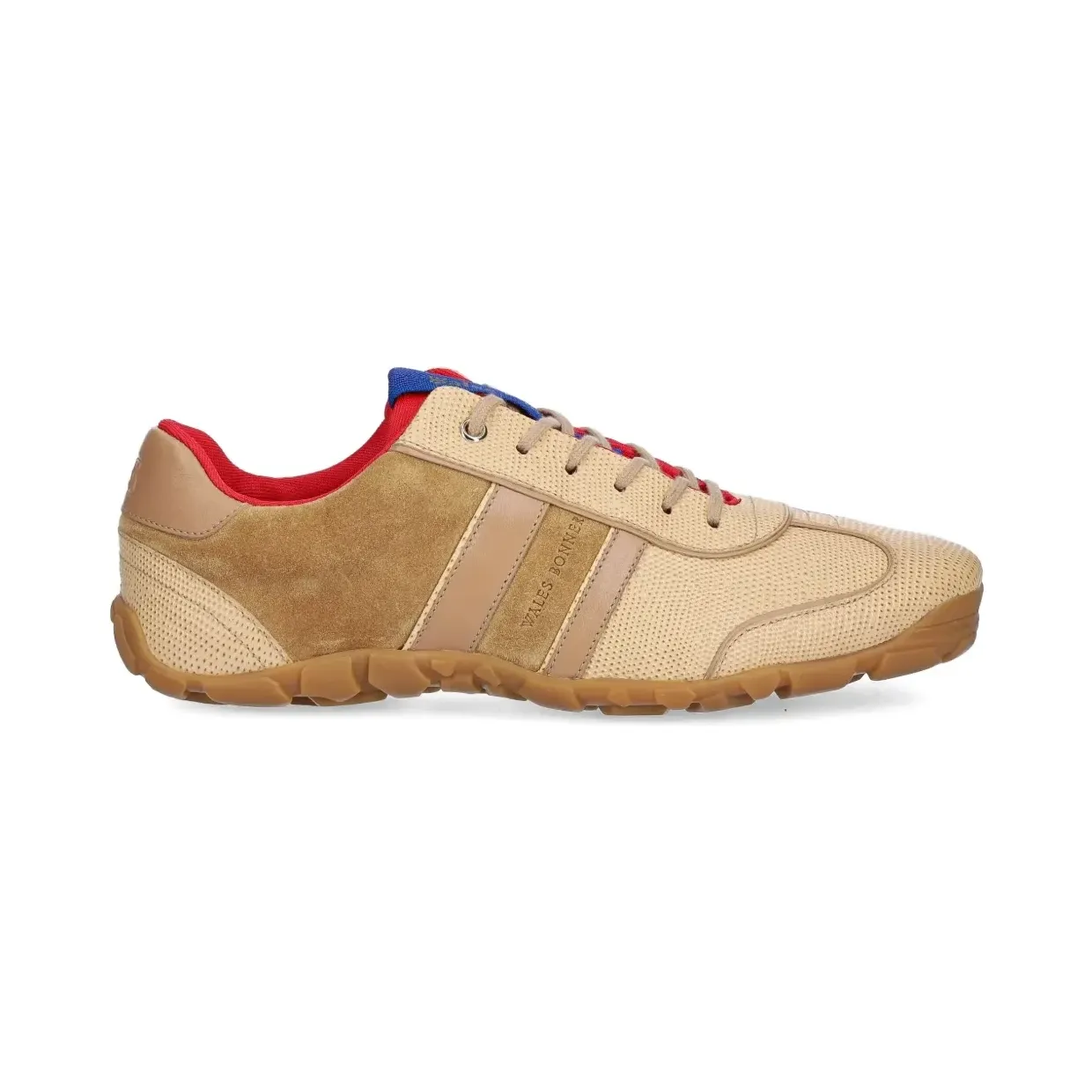 Wales Bonner Sneakers van suède leer met vlakken – Beige (WBM43520B)