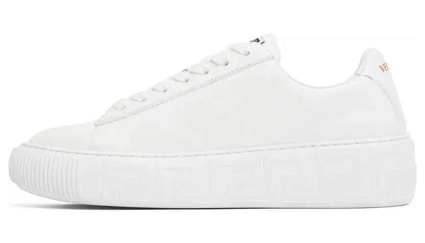 Versace White & Pink Safety Pin Sneakers (1004184_1A03536_1W260) (3)