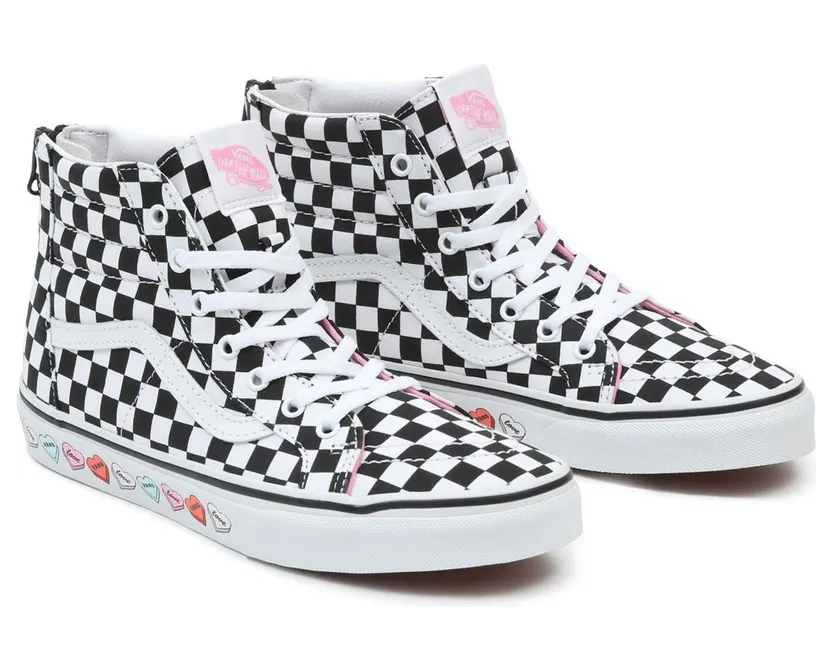 VANS Candy Hearts Sk8-hi Zip Kinderschoenen Zwart (VN0A4UI4ABY)