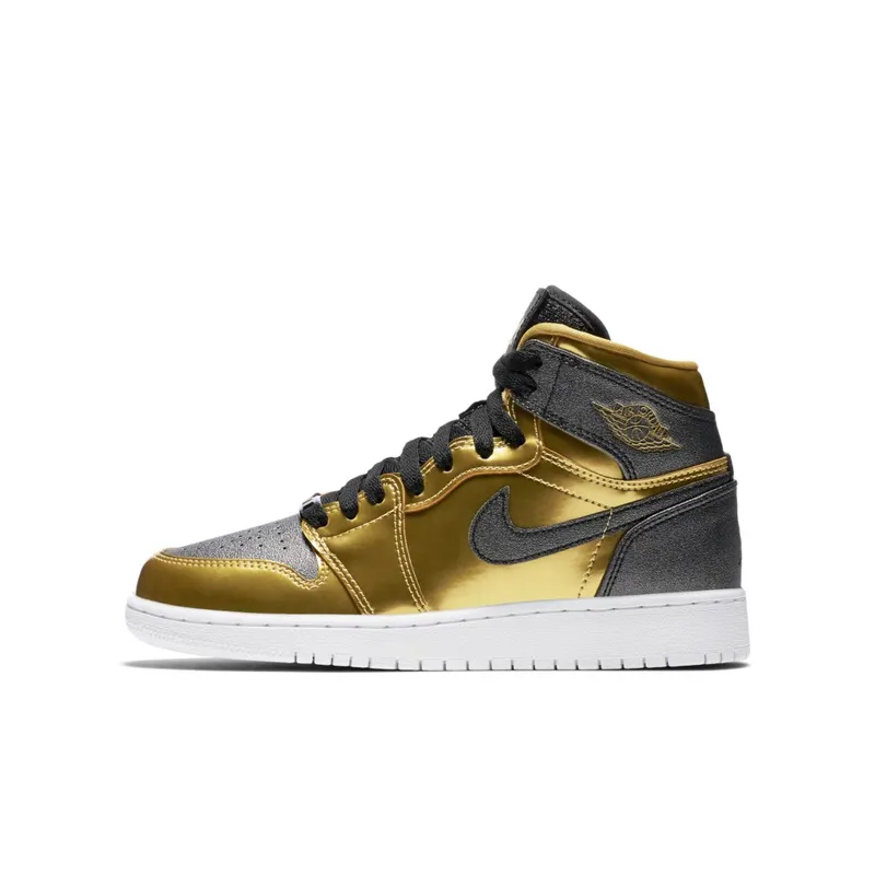 Jordan 1 Retro BHM 2017 (GS) Metallic Gold/Black-White (909805-700)