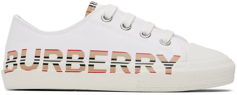 Burberry Kids White Icon Stripe Logo (8038500)