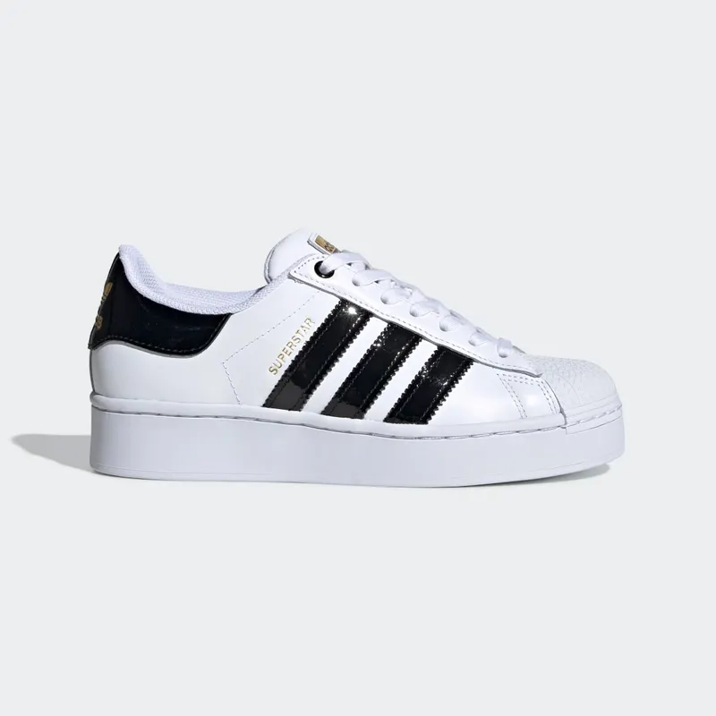 adidas Superstar Bold White Black (W) Cloud White/Core Black/Gold Metallic (FV3336)