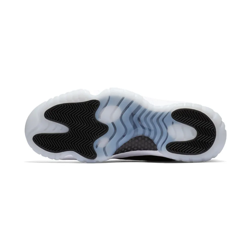 Jordan 11 Retro Low Barons Black/Metallic Silver-White (528895-010)
