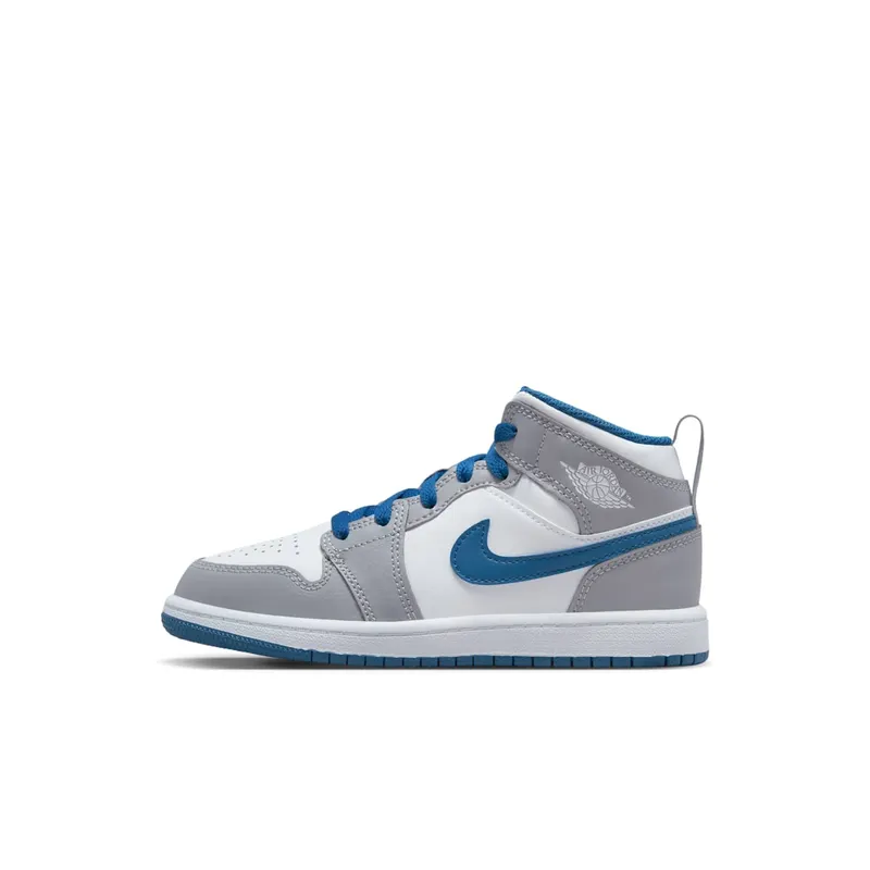 Jordan 1 Mid PS “Cement Grey / True Blue” (DQ8424-014)