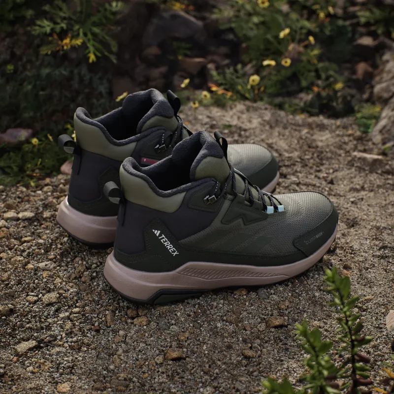 Adidas Terrex Anylander CLIMAWARM+ Hiking Shoes Olive Strata / Night Cargo / Semi Flash Aqua (JQ9951)