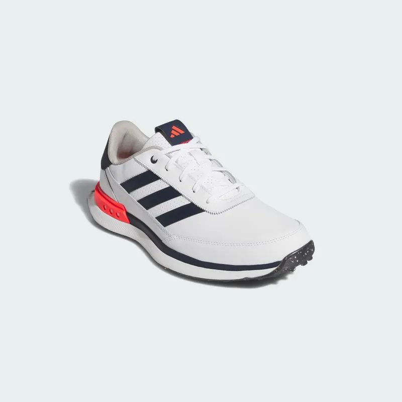 adidas S2G 24 Leather Spikeless Golf Cloud White Collegiate Navy Lucid Red (IH8523)