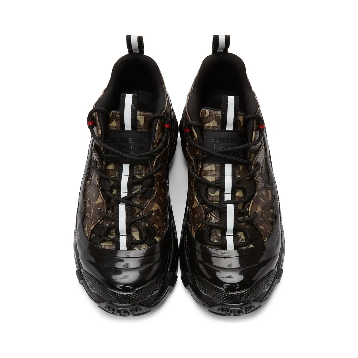 Burberry Brown E-Canvas Monogram Arthur Sneakers (8020678) (5)