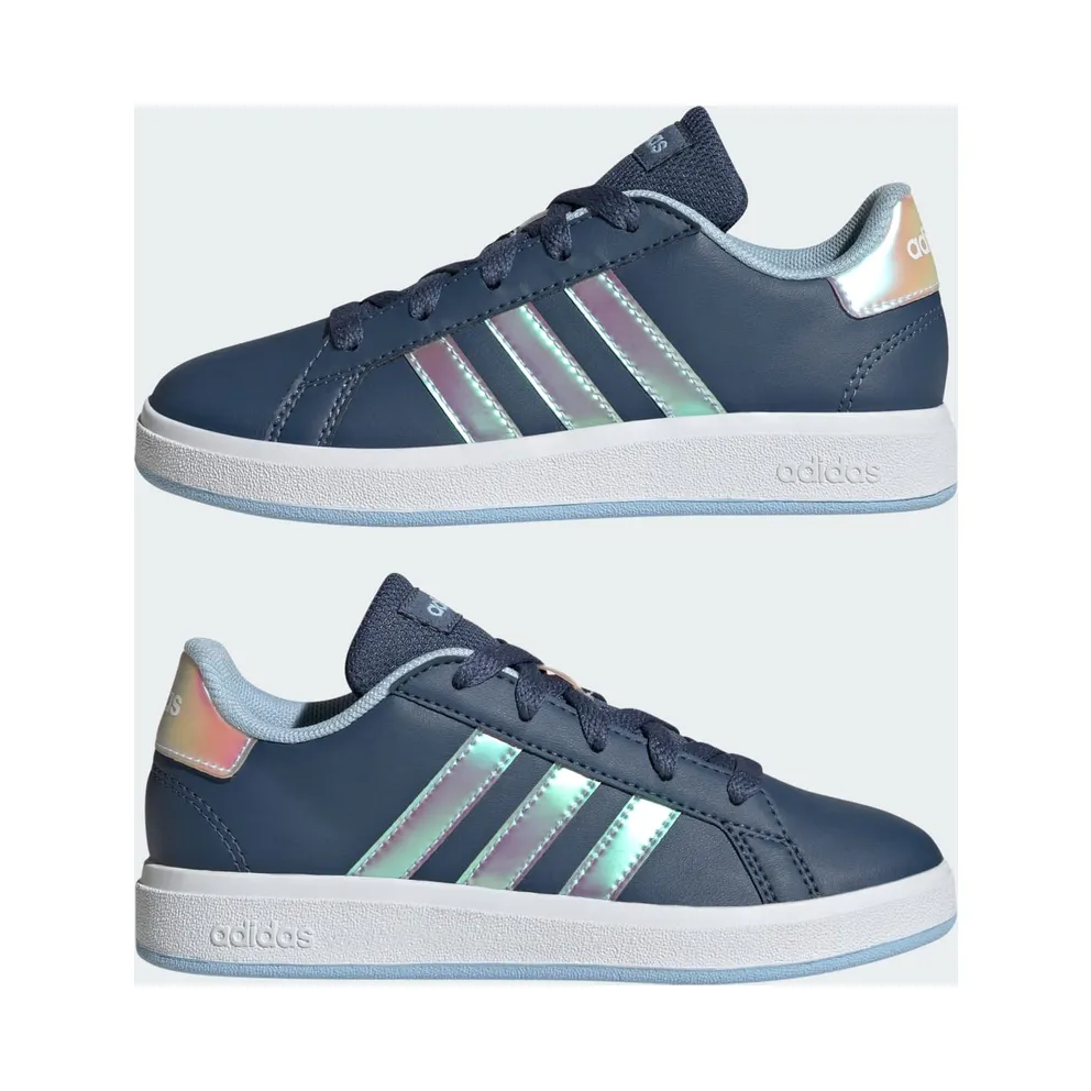 Adidas Grand Court Lifestyle Tennis Shoes Preloved Ink / Cloud White / Clear Sky (JR6095)