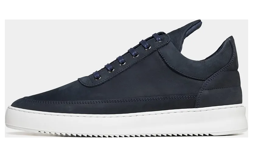 FILLING PIECES Low Top Ripple Nubuck Deep Blue (25122842001)