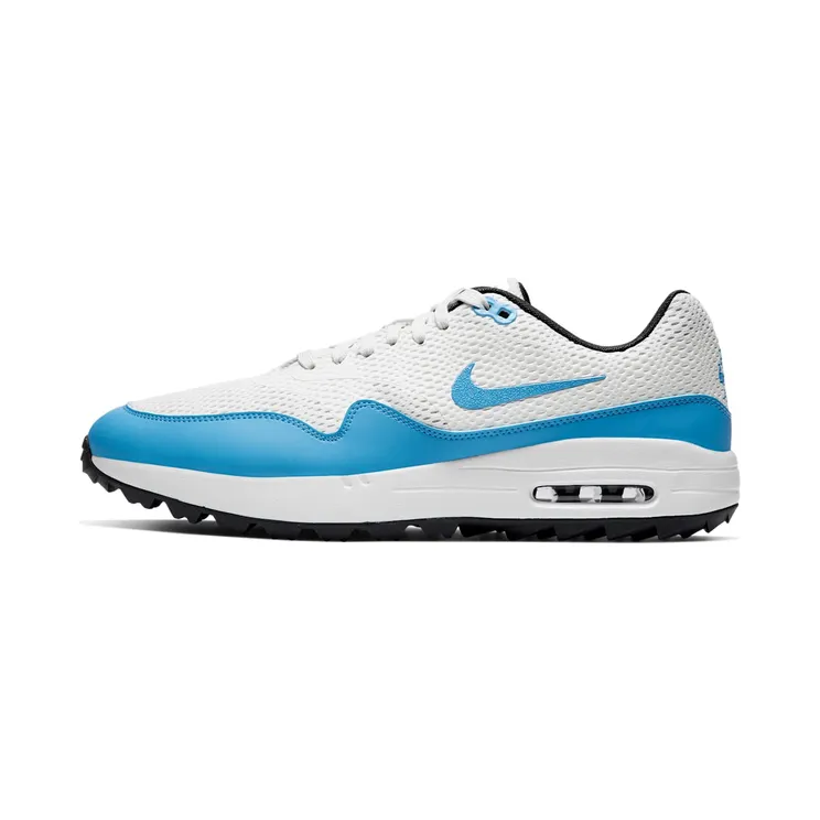 Nike Air Max 1 Golf “Summit White / Anthracite / Pure Platinum / University Blue” (CI7576-101)
