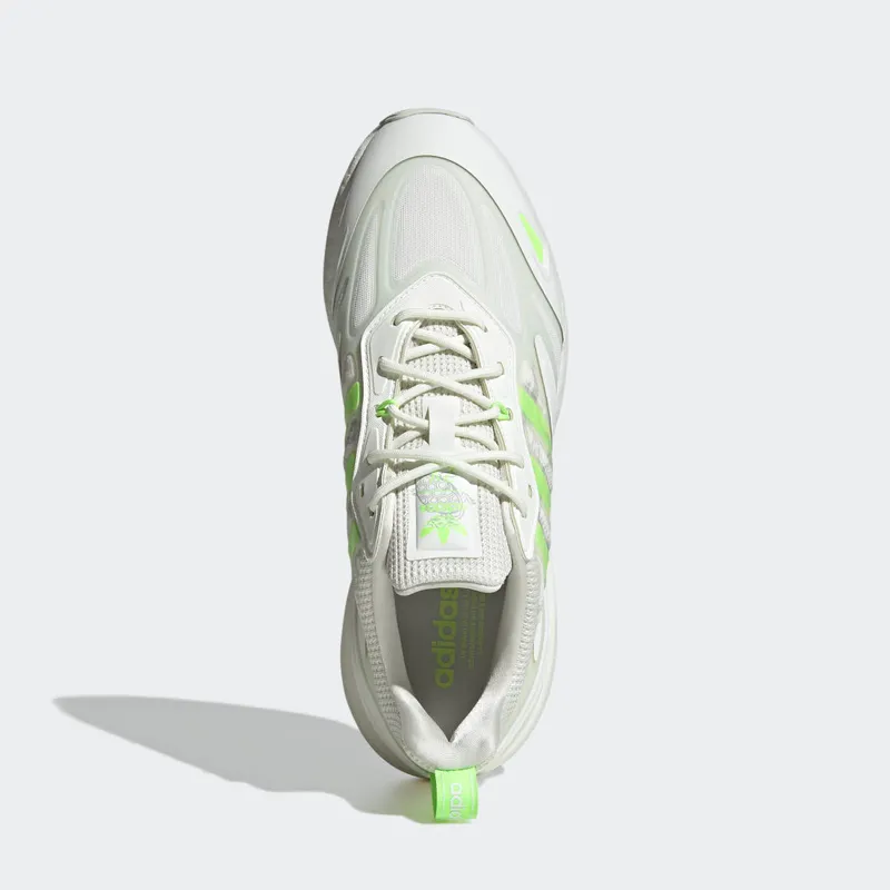 Adidas ZX 2K Boost 2.0 White Tint / Signal Green / Grey Two (GY3494)