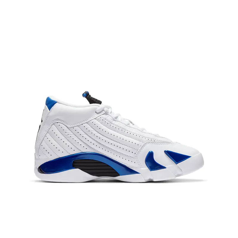 Jordan 14 Retro White Hyper Royal (GS) White/Black-Hyper Royal (487524-104)