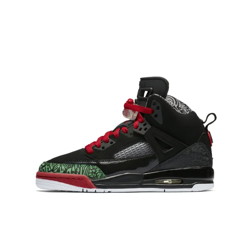 Jordan Spizike Black Varsity Red 2017 (GS) Black/Varsity Red-Classic-Green-White (317321-026)