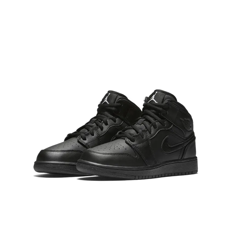 Jordan  1 Retro Mid Black 2016 (GS)  (554725-044)