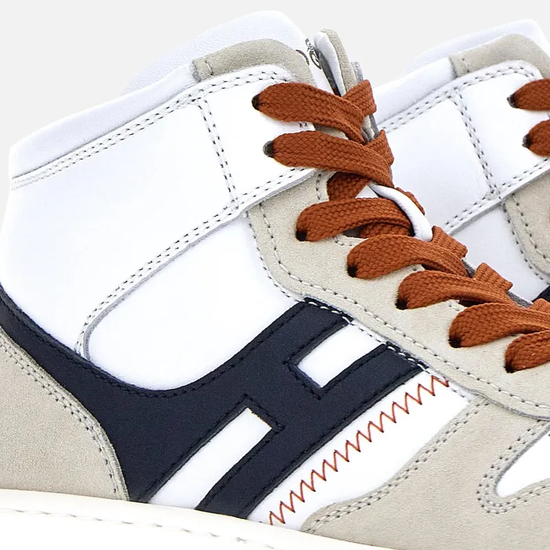 Sneakers Hogan H630 High Top White Grey Blue (HXW6300EU40ODZ736M) (5)