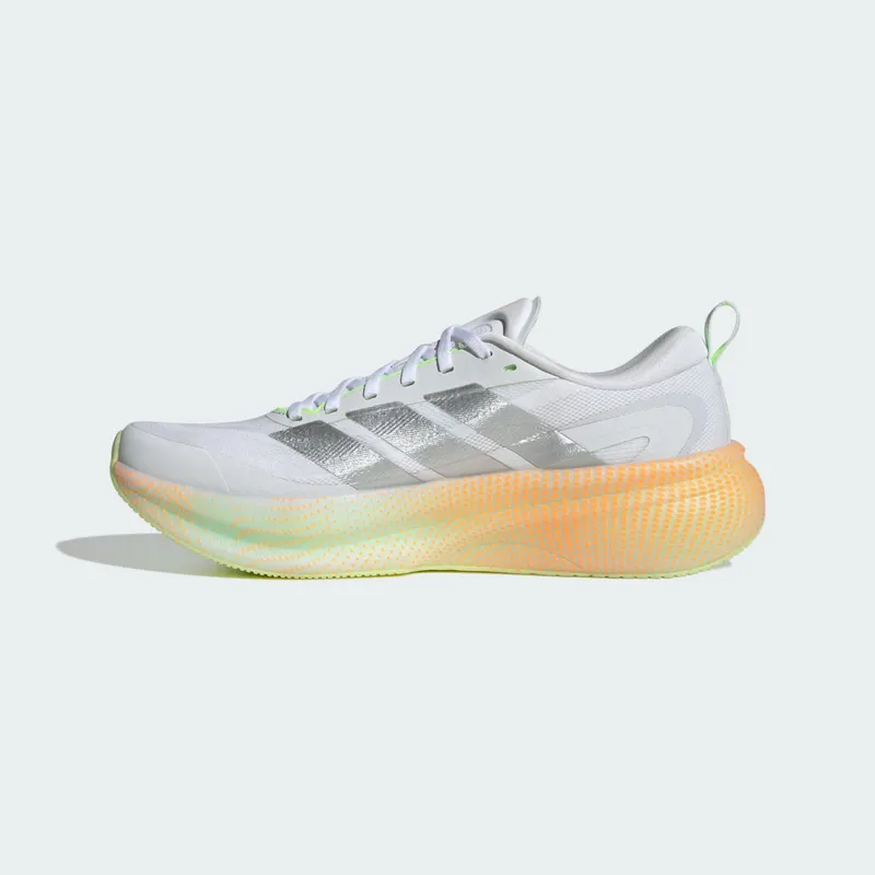 Adidas SUPERNOVA GLIDE Running Shoes Cloud White / Matte Silver / Signal Green (KJ4421)