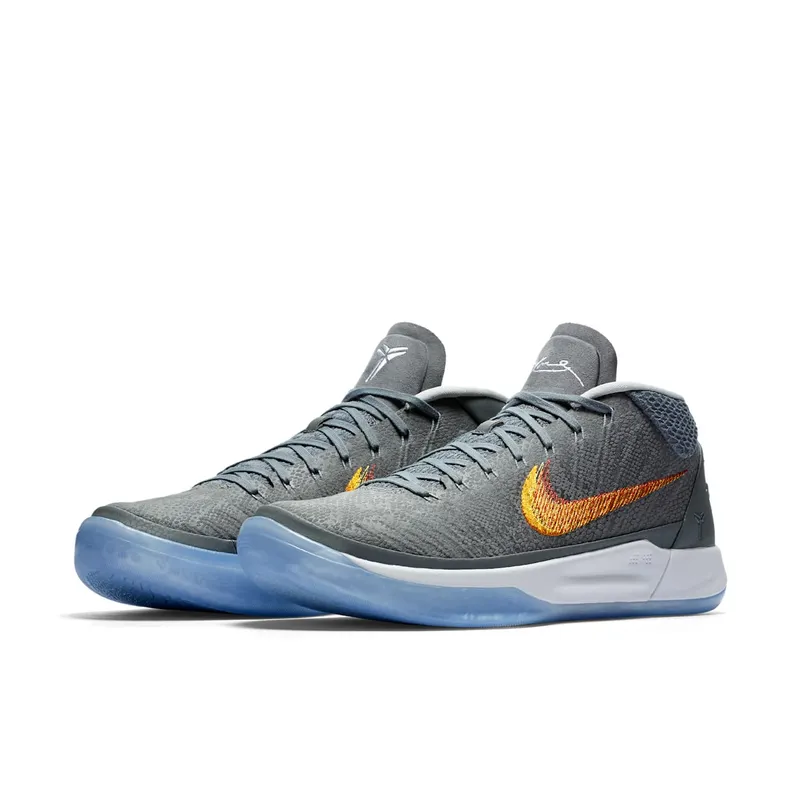 Nike Kobe A.D. Grey Snake Chrome/Habanero Red-Circuit Orange (922482-005)