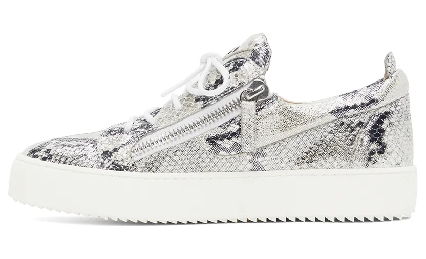 Giuseppe Zanotti Silver Frankie Sneakers (RU20004-92887) (3)