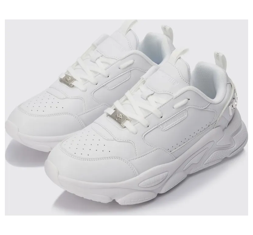 Plein Sport Ghost X Leather Sneakers White (FAESUSC0855SLE004N01)