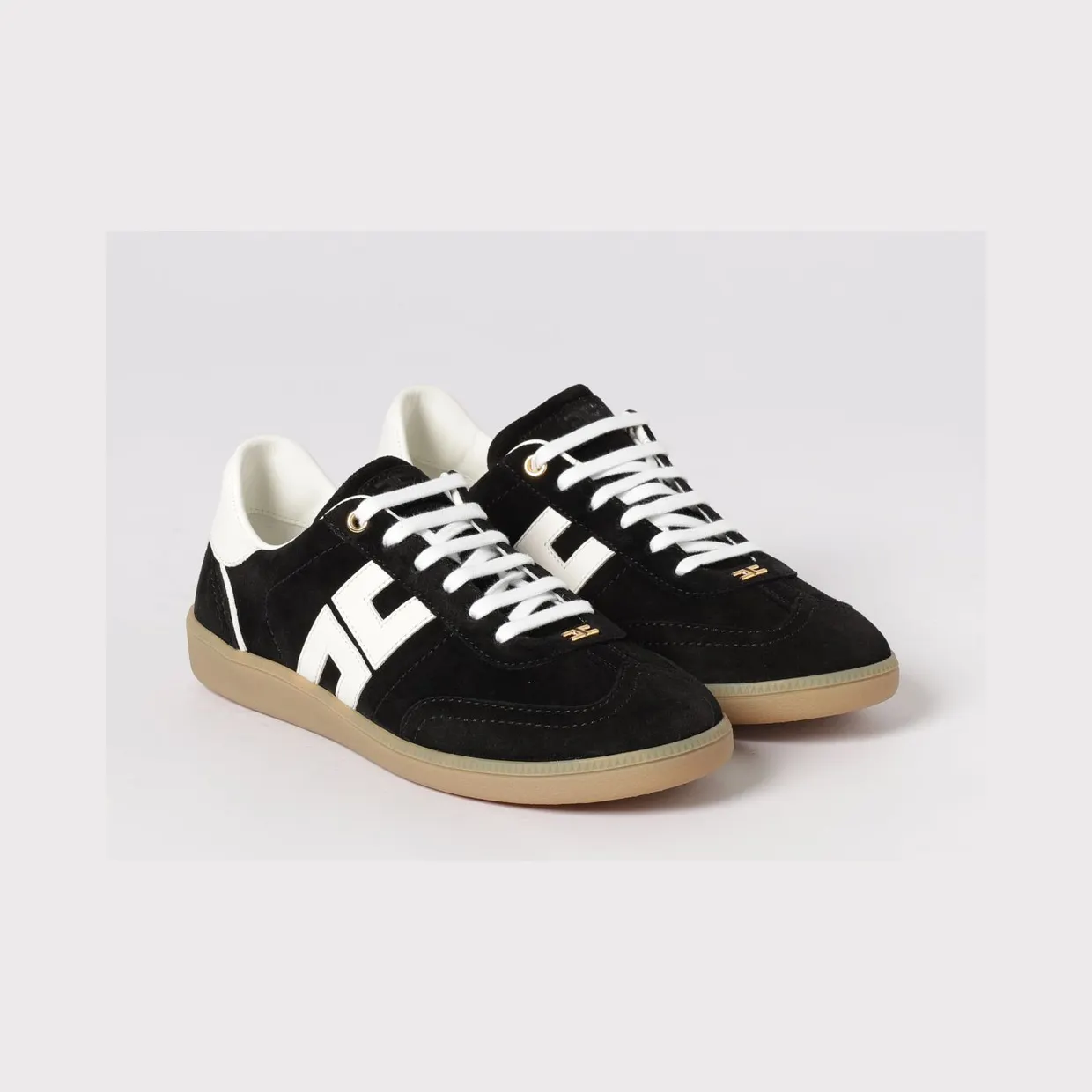Elisabetta Franchi Suede Sneakers Black (SA61G61E2314)