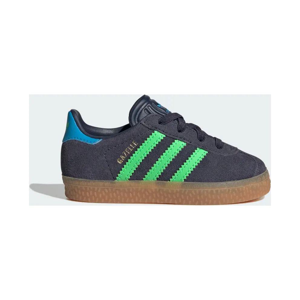 adidas Gazelle Comfort Closure Shadow Navy Screaming Green (IH6476)