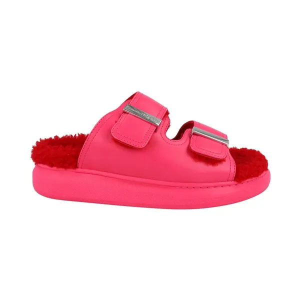 Alexander McQueen Oversized Hybrid Slides Pink Silver (676728-WHXYB-6894)