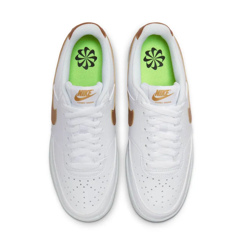 Nike Court Vision Low Next Nature White Metallic Gold (DH3158-105)
