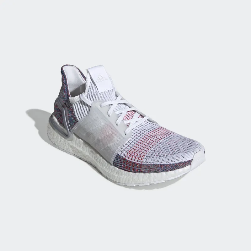 adidas Ultra Boost 2019 White Multi-Color Cloud White/Crystal White/Blue (B37708)