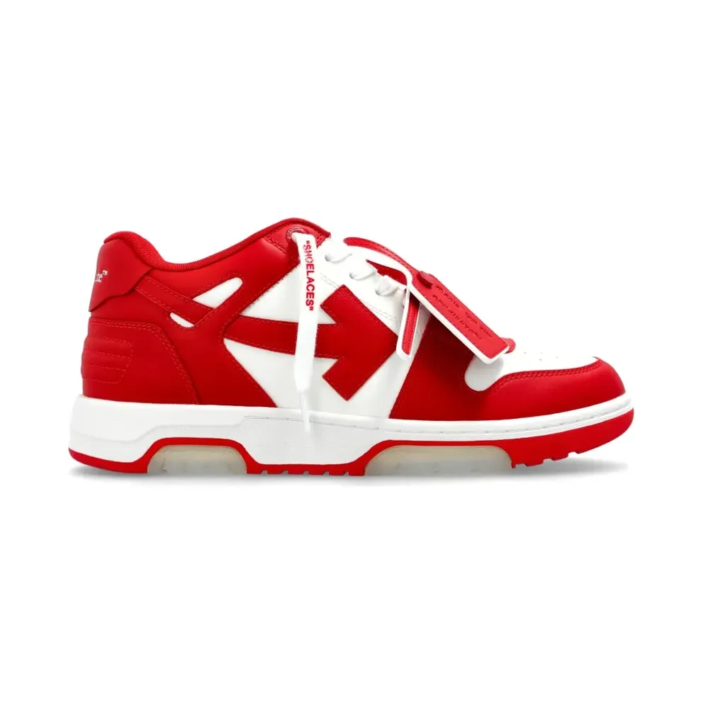 Off-White Out Of Office with pijldetail – Red (OMIA189S26LEA0022127)