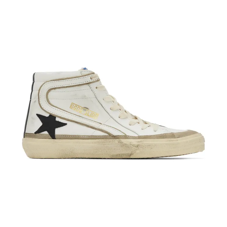Golden Goose White Slide High-Top Sneakers (GWF00369.F003259.11198)