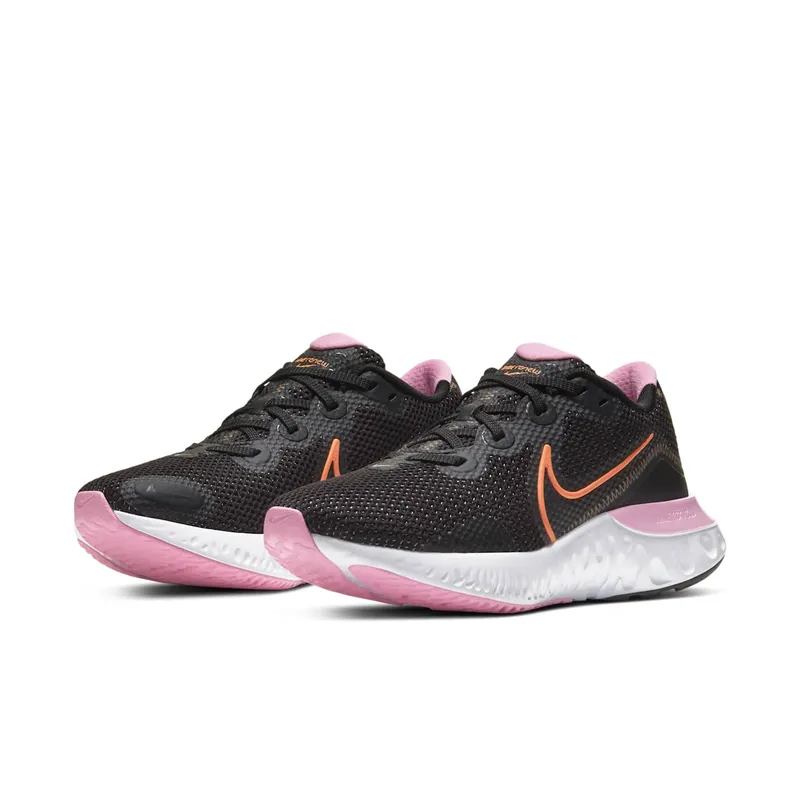 Nike Renew Run Black White Pink (W) Black/White Pink-Orange Pulse (CK6360-001)