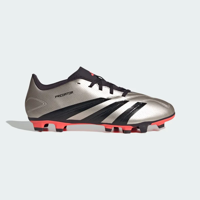adidas Predator Club Multi-Ground Platinum Metallic Aurora Black Turbo (IF6341)
