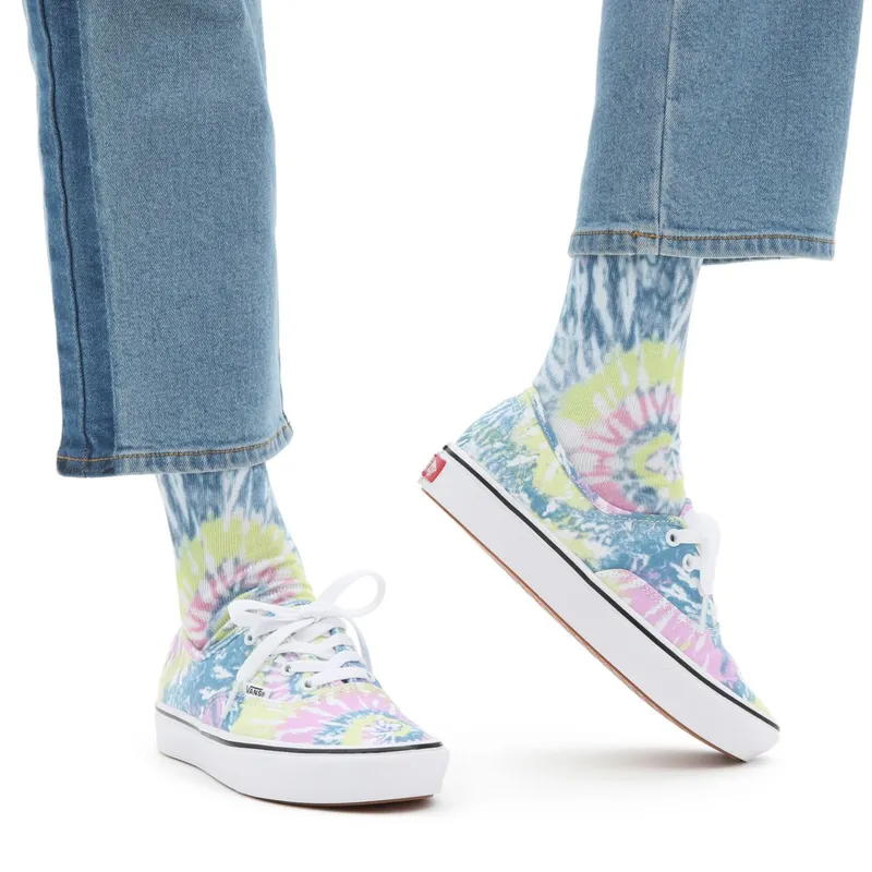 VANS Tie Dye Comfycush Authentic Shoes Multicolour (VN0A3WM749L)